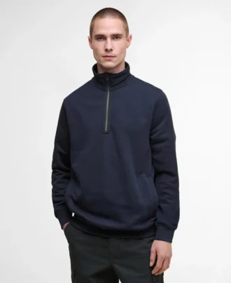 Outline Yarım Fermuarlı Sweatshirt