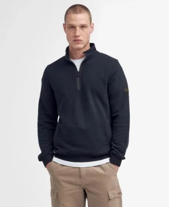 Outline Yarım Fermuarlı Sweatshirt