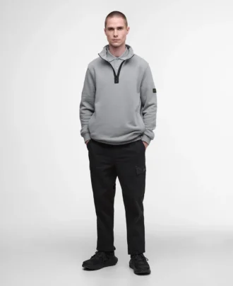 Outline Yarım Fermuarlı Sweatshirt