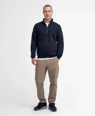 Outline Yarım Fermuarlı Sweatshirt